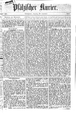 Pfälzischer Kurier Samstag 29. September 1866