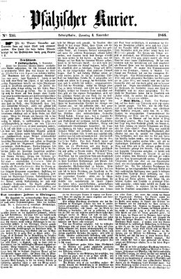 Pfälzischer Kurier Sonntag 4. November 1866