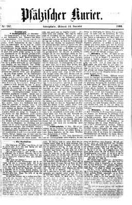 Pfälzischer Kurier Mittwoch 14. November 1866