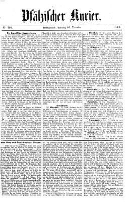 Pfälzischer Kurier Sonntag 16. Dezember 1866