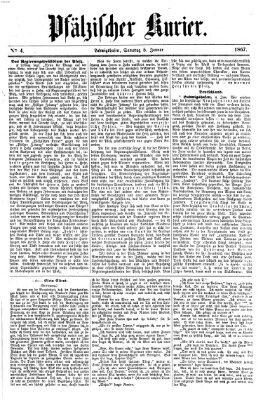 Pfälzischer Kurier Samstag 5. Januar 1867