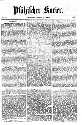 Pfälzischer Kurier Samstag 26. Januar 1867