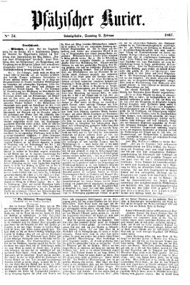 Pfälzischer Kurier Samstag 9. Februar 1867