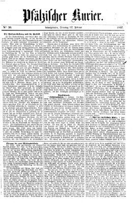 Pfälzischer Kurier Dienstag 12. Februar 1867