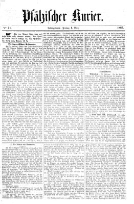 Pfälzischer Kurier Freitag 1. März 1867