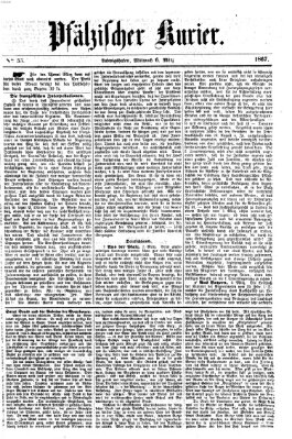 Pfälzischer Kurier Mittwoch 6. März 1867