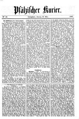 Pfälzischer Kurier Sonntag 10. März 1867