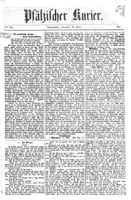 Pfälzischer Kurier Samstag 16. März 1867