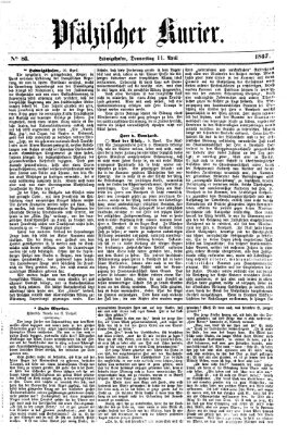 Pfälzischer Kurier Donnerstag 11. April 1867