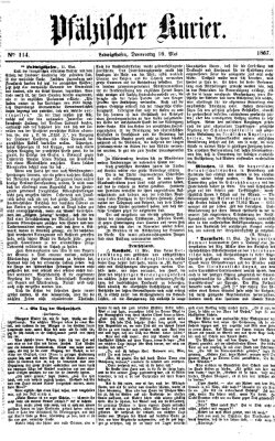 Pfälzischer Kurier Donnerstag 16. Mai 1867