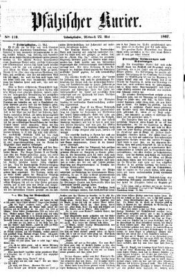 Pfälzischer Kurier Mittwoch 22. Mai 1867