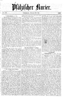 Pfälzischer Kurier Mittwoch 29. Mai 1867