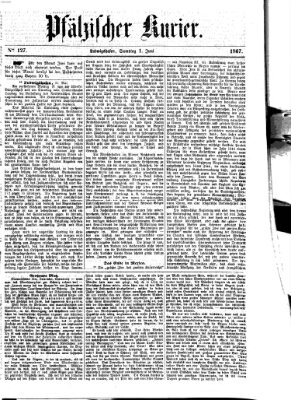 Pfälzischer Kurier Samstag 1. Juni 1867