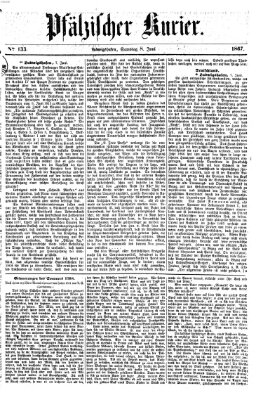 Pfälzischer Kurier Samstag 8. Juni 1867