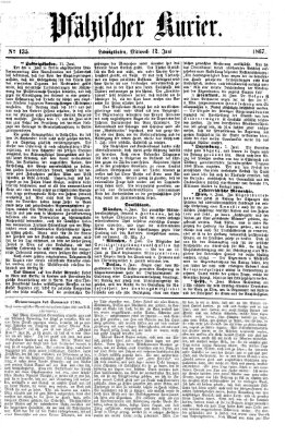 Pfälzischer Kurier Mittwoch 12. Juni 1867