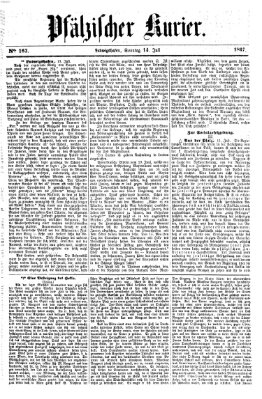 Pfälzischer Kurier Sonntag 14. Juli 1867