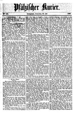 Pfälzischer Kurier Donnerstag 18. Juli 1867