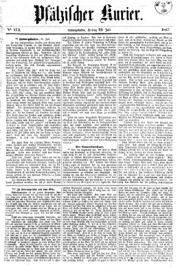 Pfälzischer Kurier Freitag 26. Juli 1867