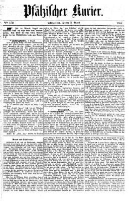 Pfälzischer Kurier Freitag 2. August 1867