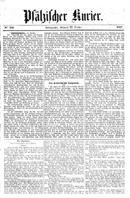 Pfälzischer Kurier Mittwoch 23. Oktober 1867