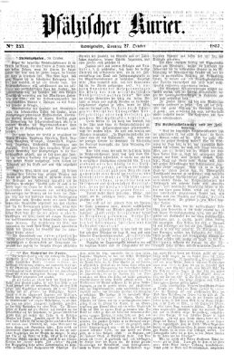 Pfälzischer Kurier Sonntag 27. Oktober 1867