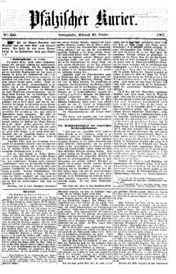 Pfälzischer Kurier Mittwoch 30. Oktober 1867