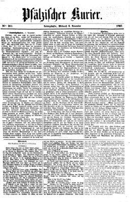 Pfälzischer Kurier Mittwoch 6. November 1867