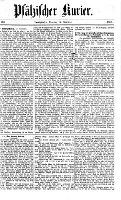 Pfälzischer Kurier Dienstag 12. November 1867