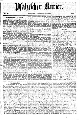 Pfälzischer Kurier Sonntag 22. Dezember 1867