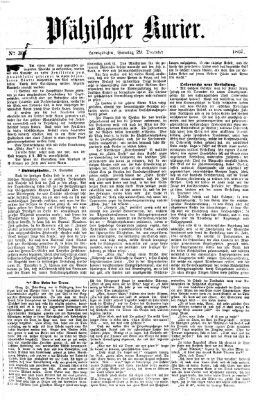 Pfälzischer Kurier Sonntag 29. Dezember 1867