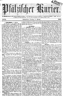 Pfälzischer Kurier Dienstag 11. Februar 1868