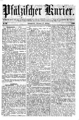 Pfälzischer Kurier Mittwoch 12. Februar 1868