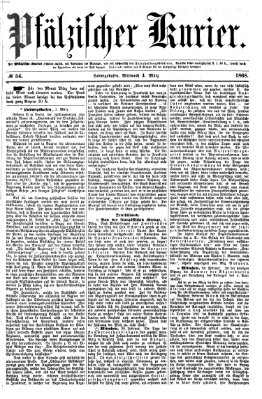 Pfälzischer Kurier Mittwoch 4. März 1868