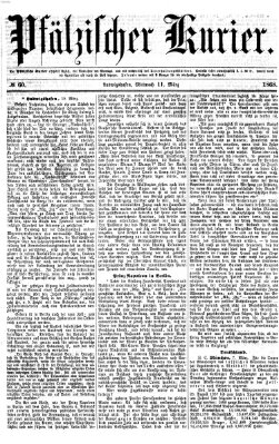 Pfälzischer Kurier Mittwoch 11. März 1868