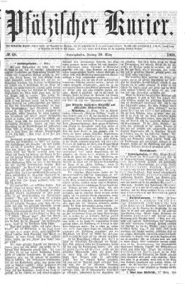 Pfälzischer Kurier Freitag 20. März 1868