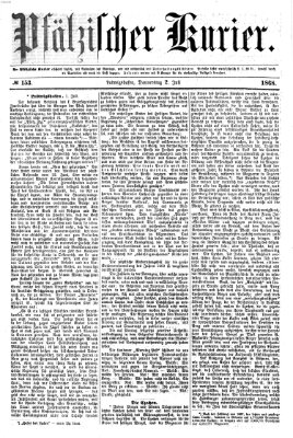 Pfälzischer Kurier Donnerstag 2. Juli 1868