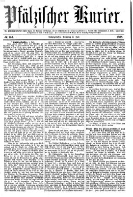 Pfälzischer Kurier Sonntag 5. Juli 1868