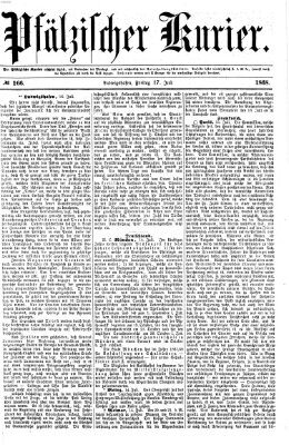 Pfälzischer Kurier Freitag 17. Juli 1868