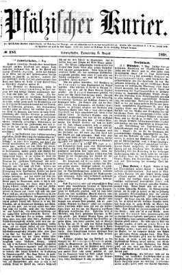 Pfälzischer Kurier Donnerstag 6. August 1868