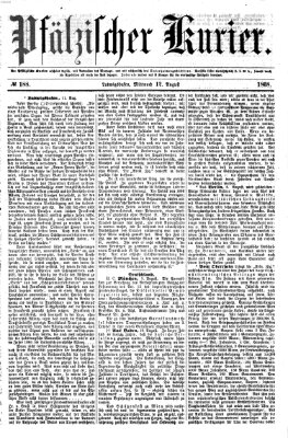 Pfälzischer Kurier Mittwoch 12. August 1868