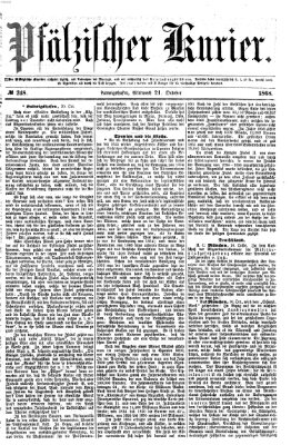 Pfälzischer Kurier Mittwoch 21. Oktober 1868