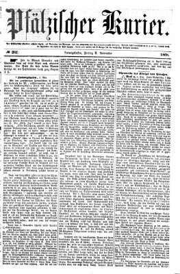 Pfälzischer Kurier Freitag 6. November 1868