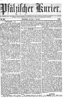 Pfälzischer Kurier Sonntag 8. November 1868