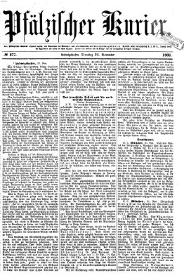 Pfälzischer Kurier Dienstag 24. November 1868