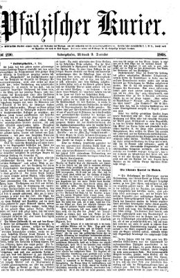 Pfälzischer Kurier Mittwoch 9. Dezember 1868