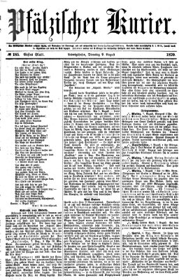 Pfälzischer Kurier Dienstag 9. August 1870