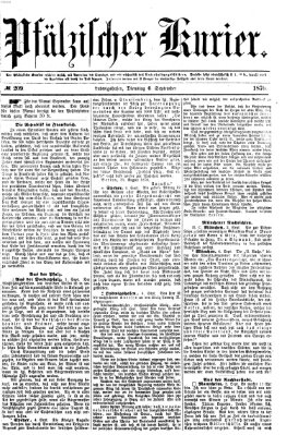 Pfälzischer Kurier Dienstag 6. September 1870