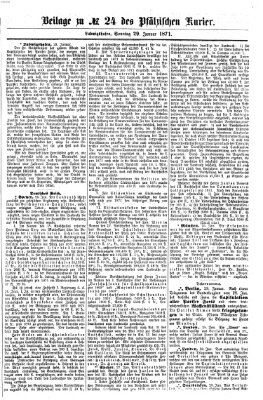 Pfälzischer Kurier Sonntag 29. Januar 1871