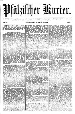 Pfälzischer Kurier Freitag 3. Februar 1871