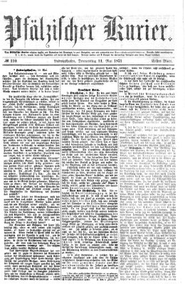 Pfälzischer Kurier Donnerstag 11. Mai 1871